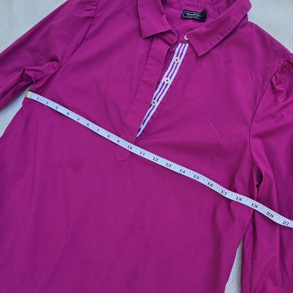 Vineyard Vines Long Sleeve Tunic Dress in Fuchsia - Picture 7 of 7